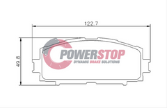 PS1820-KC Powerstop Disc Pads [Kev/Cer] - Toyota Front (SET)