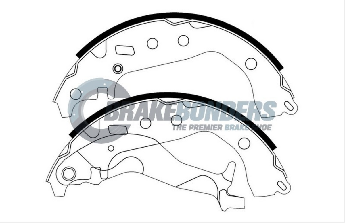 N2001 Brake Shoes - Toyota 200mm (SET)