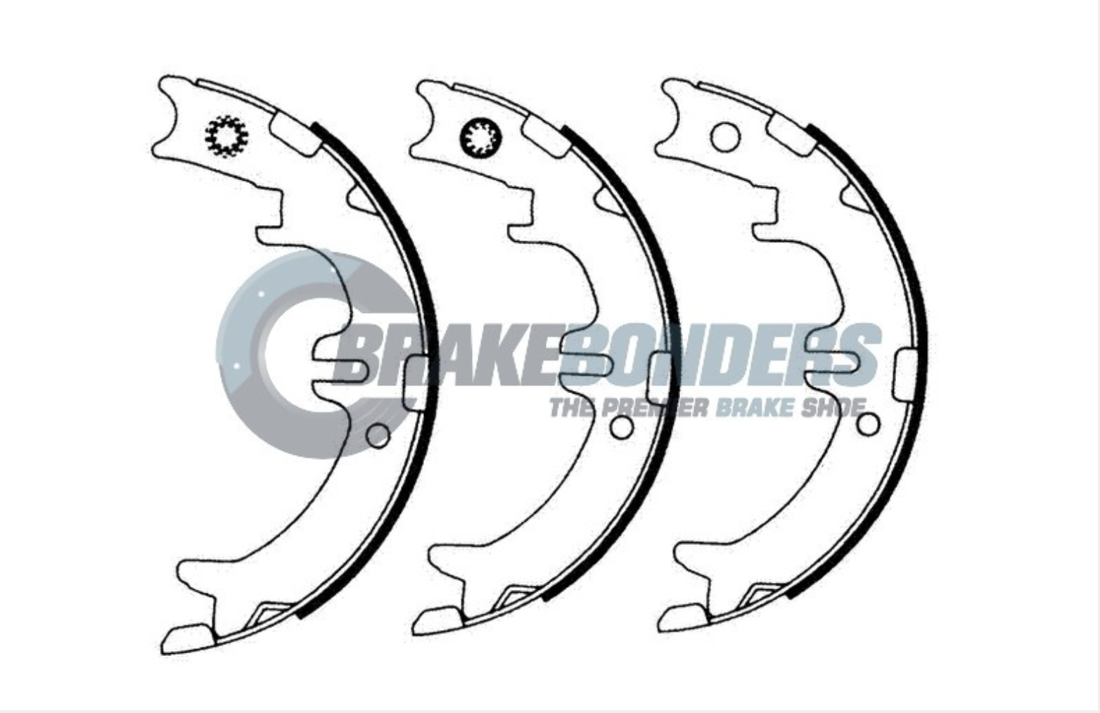 N1794 Brake Shoes - Toyota Parking Brake 190mm (SET)