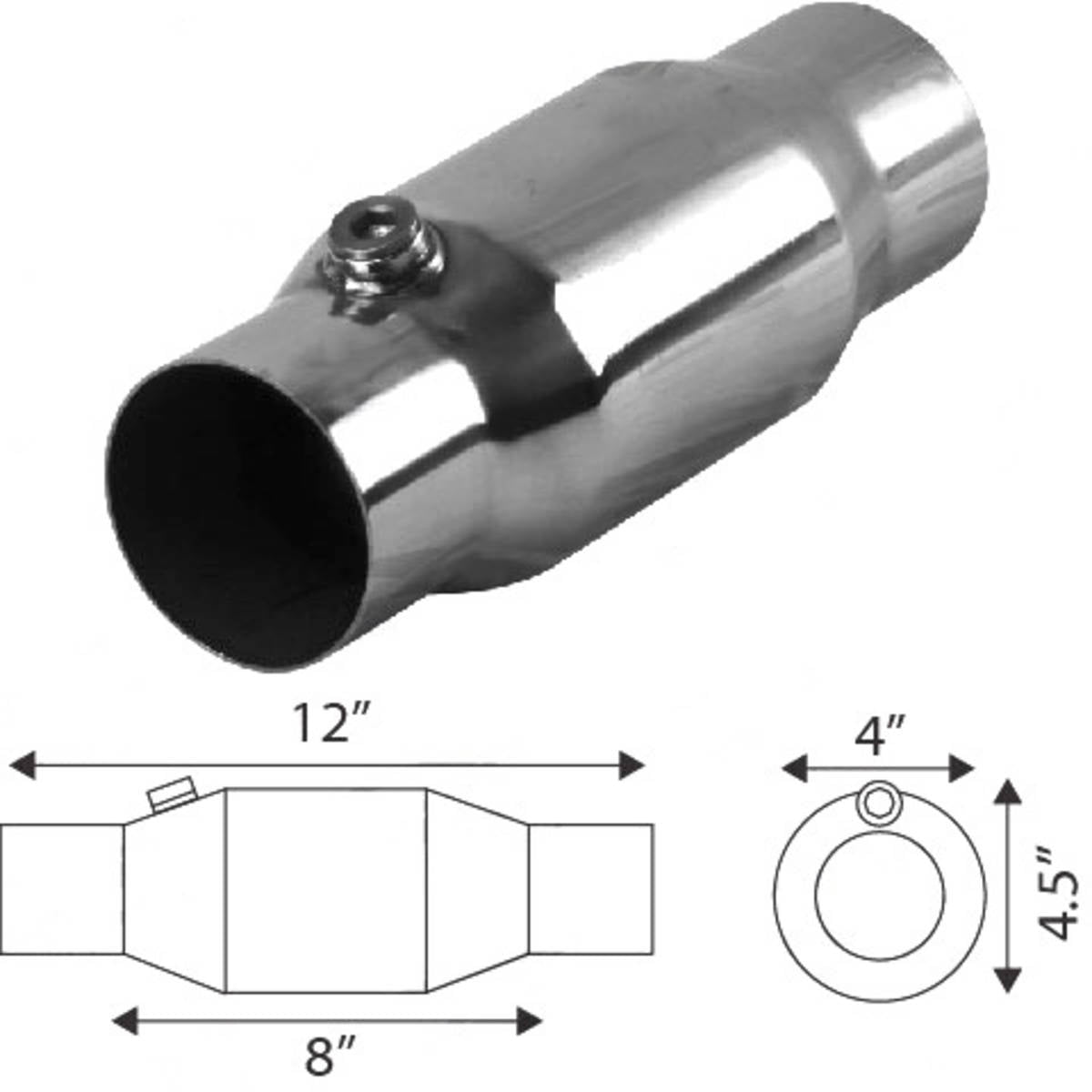 2 1/2" Diesel Specific High Flow Cat 200 Cell